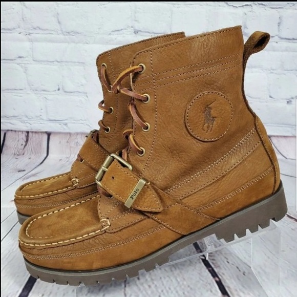 Classic Authentic Men’s Ralph Lauren Polo Ranger Boots,  Sz 9.5 NWOT - Picture 4 of 8